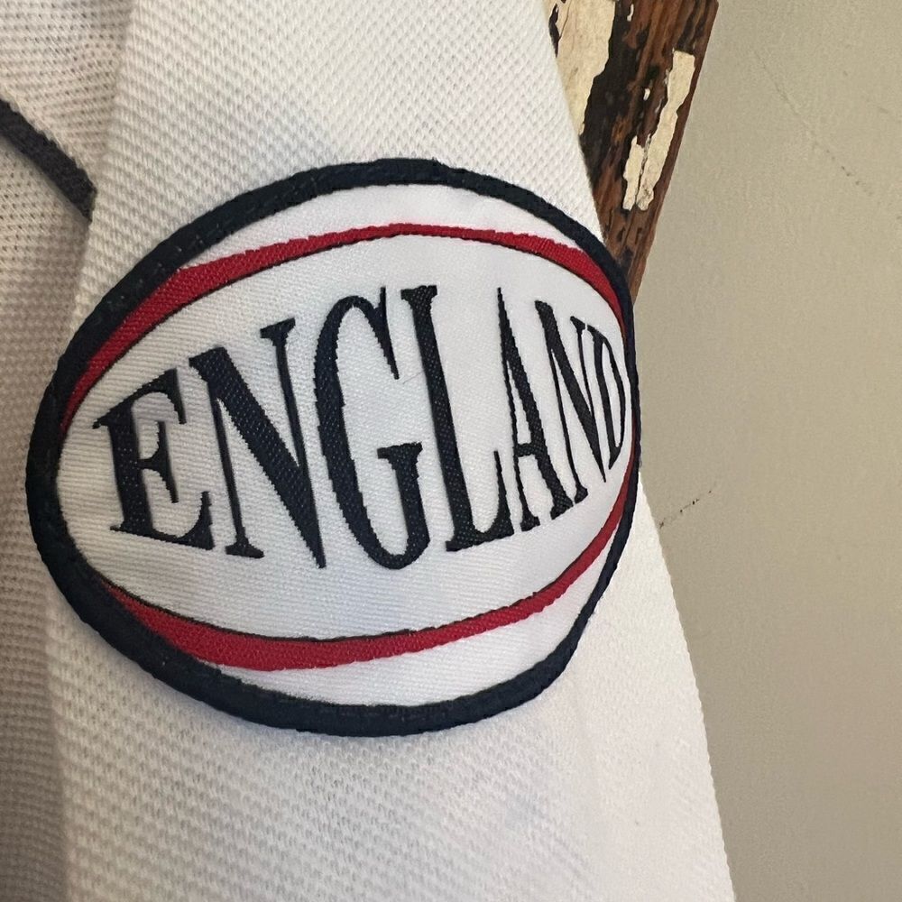 Men’s England Apparel Rose Patch embroidered Polo. Size L. - Picture 5 of 12